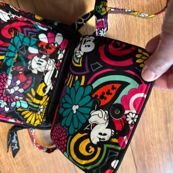 Vera Bradley / Authentic Disney Multicolor Floral Crossbody Bag - Picture 6 of 6